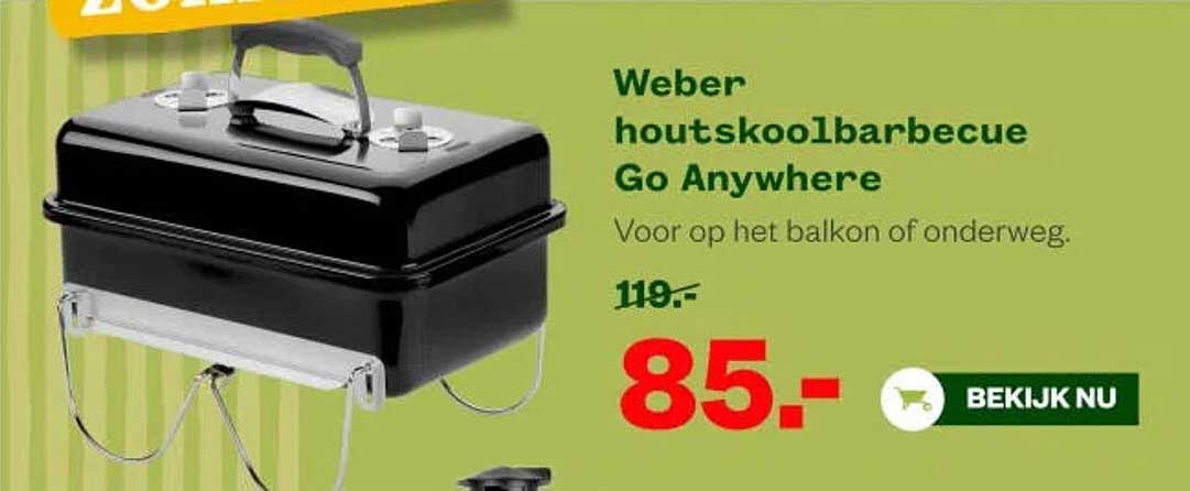 Weber houtskoolbarbecue Go Anywhere