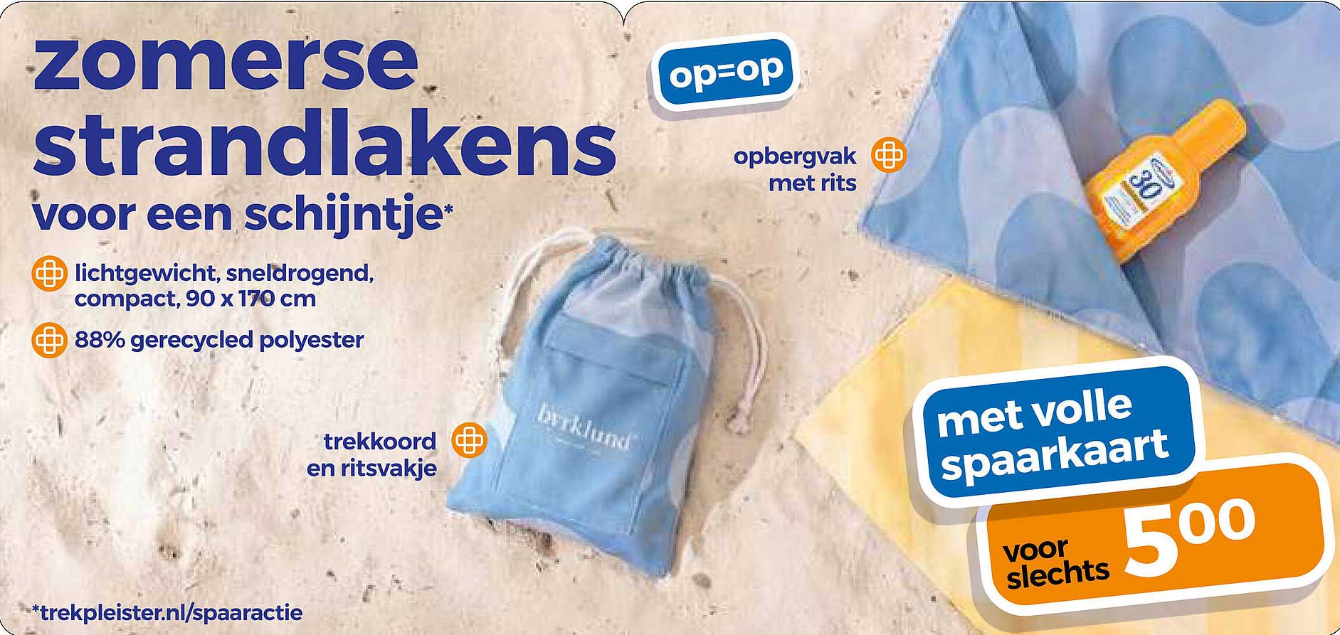 zomerse strandlakens voor een schijntje*