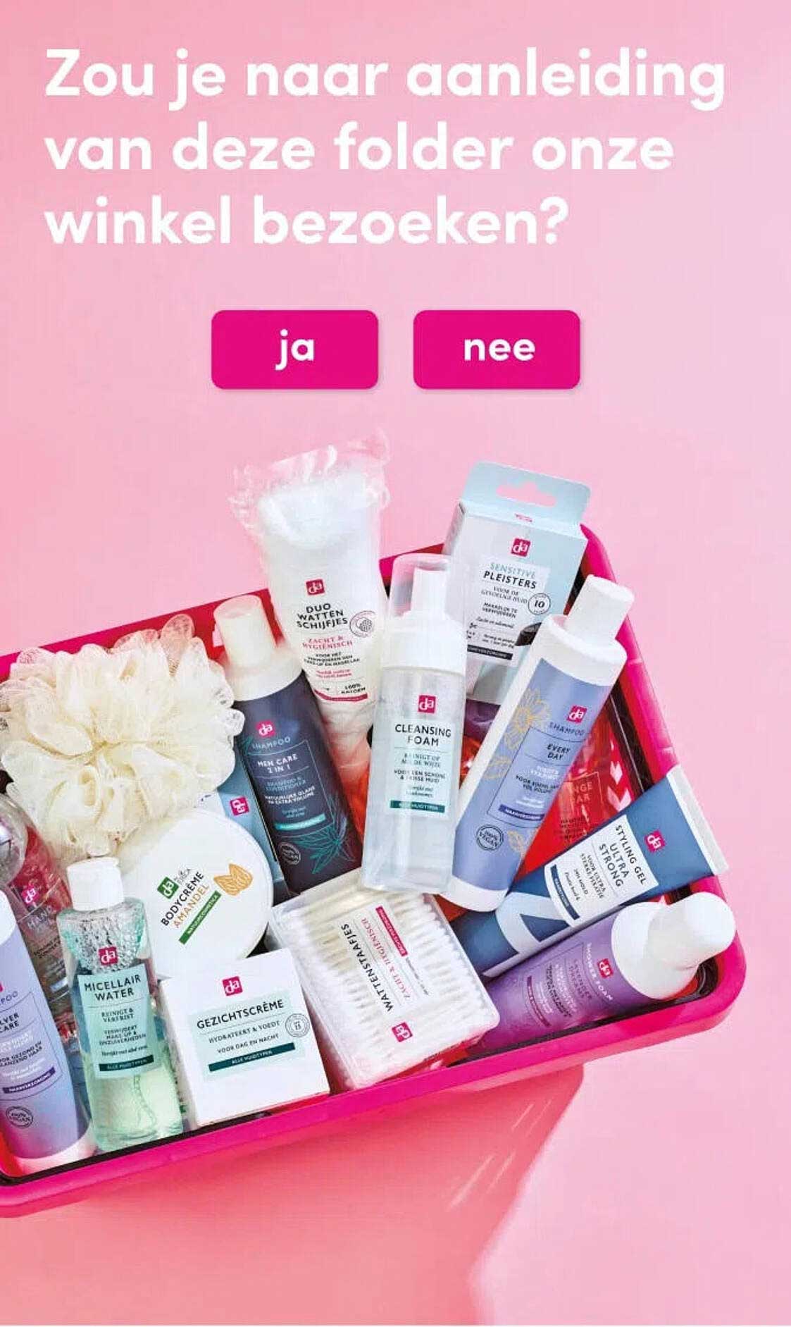 Zou je naar aanleiding van deze folder onze winkel bezoeken?