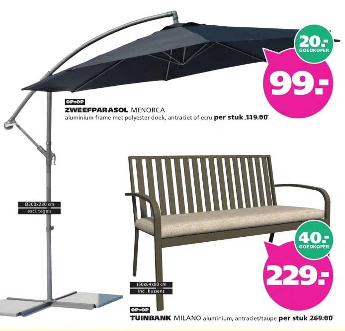 ZWEEFPARASOL MENORCA