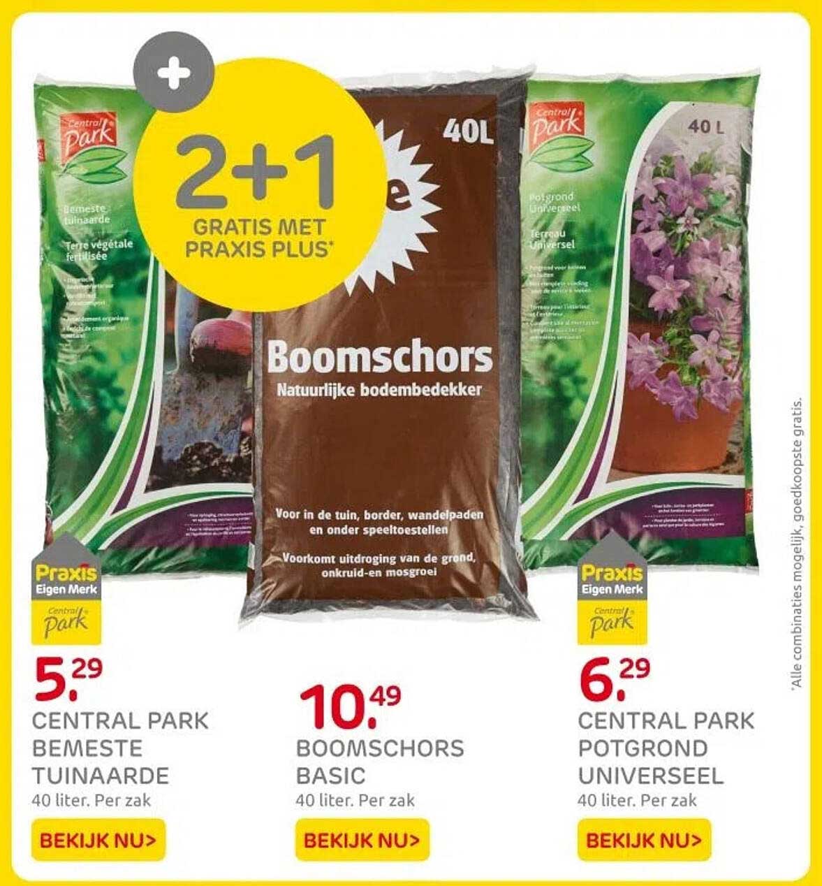 2 + 1 GRATIS MET PRAXIS PLUS*