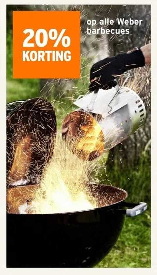 20% KORTING op alle Weber barbecues