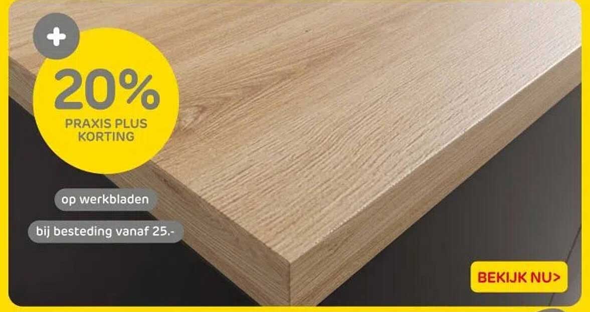20% PRAKTIJK PLUS KORTING op werkbladen bij besteding vanaf 25.