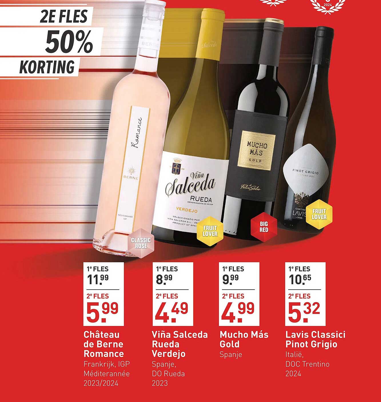 2E FLES 50% KORTING