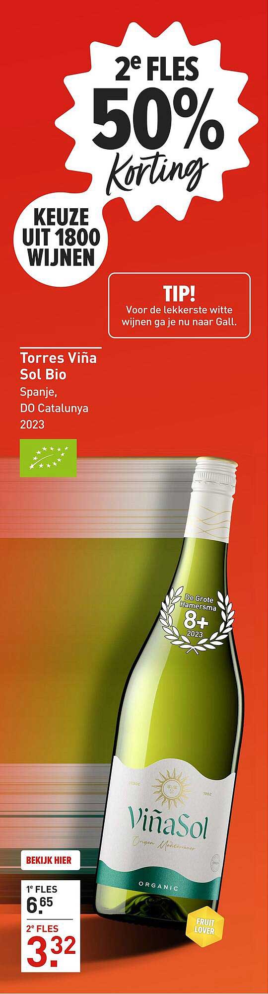 2e FLES 50% Korting