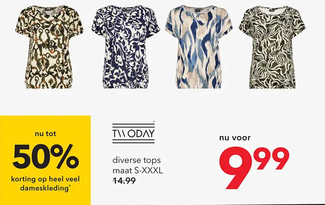 50% korting op heel veel dameskleding