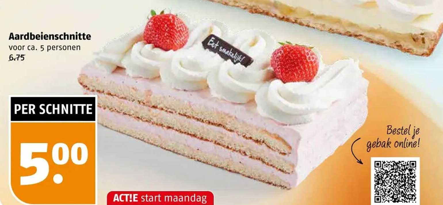 Aardbeienschnitte voor ca. 5 personen