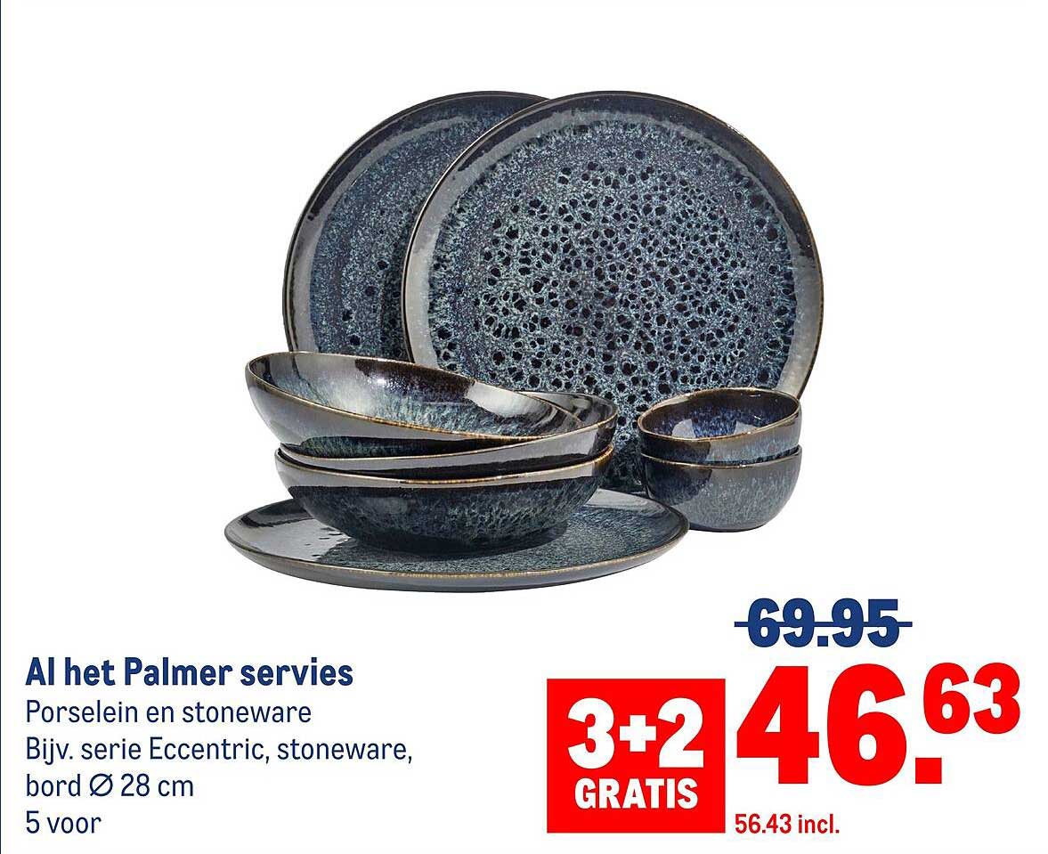 Al het Palmer servies