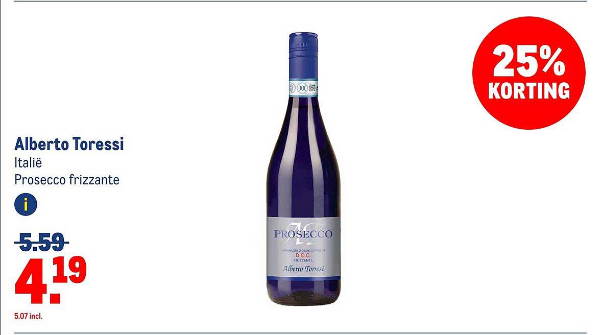 Alberto Toressi Prosecco frizzante