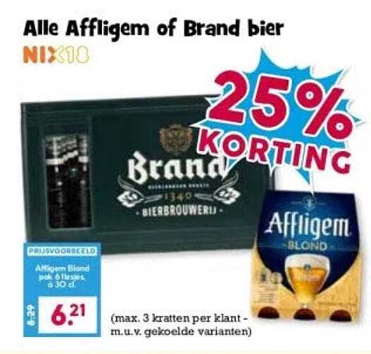Alle Affligem of Brand bier