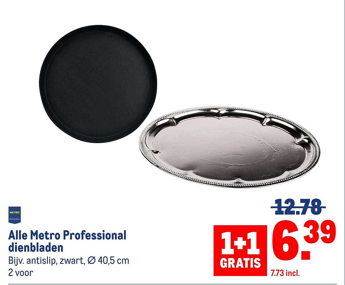 Alle Metro Professional dienbladen