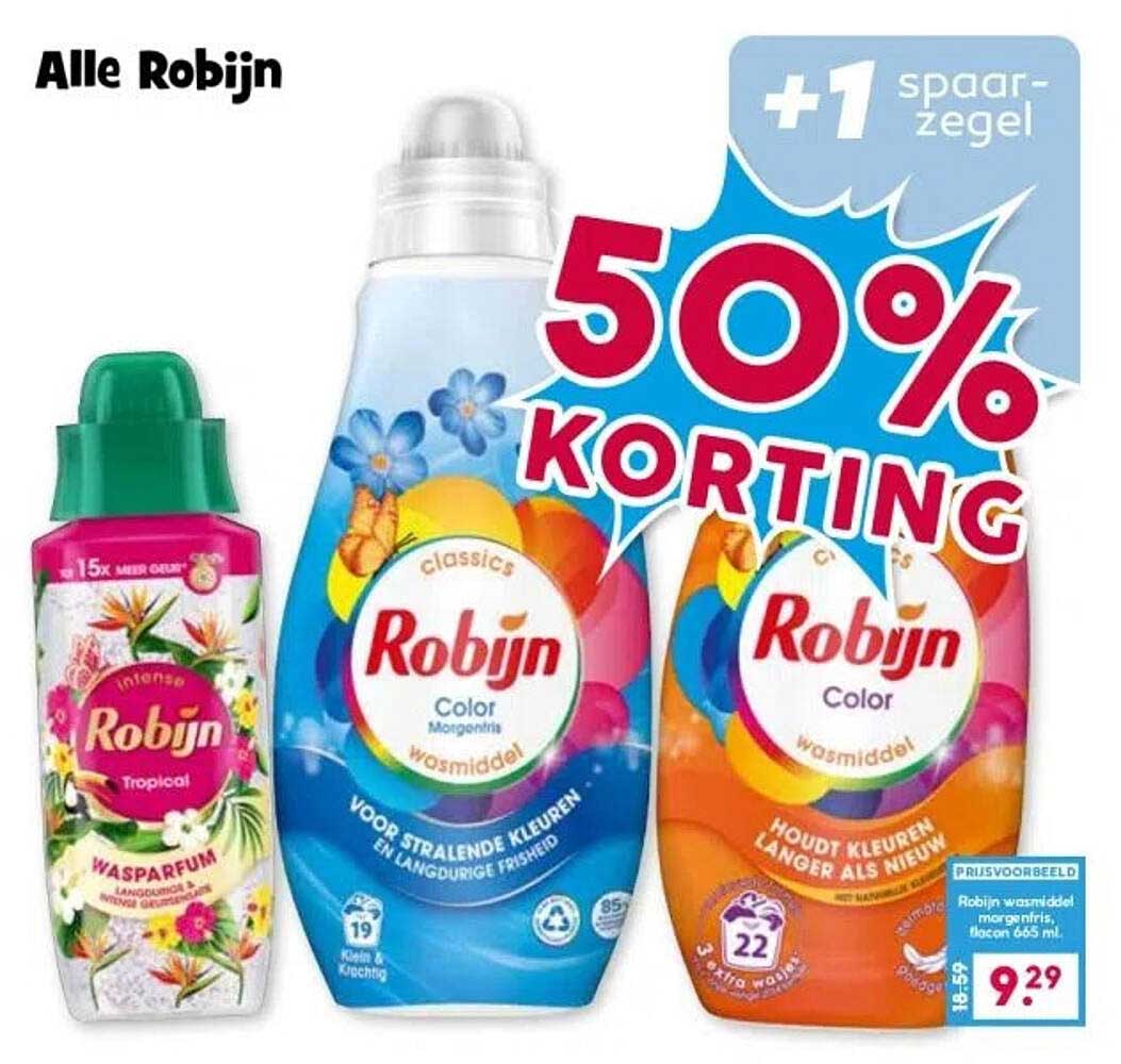 Alle Robijn - 50% KORTING