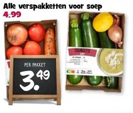 Alle vers pakketten voor soep