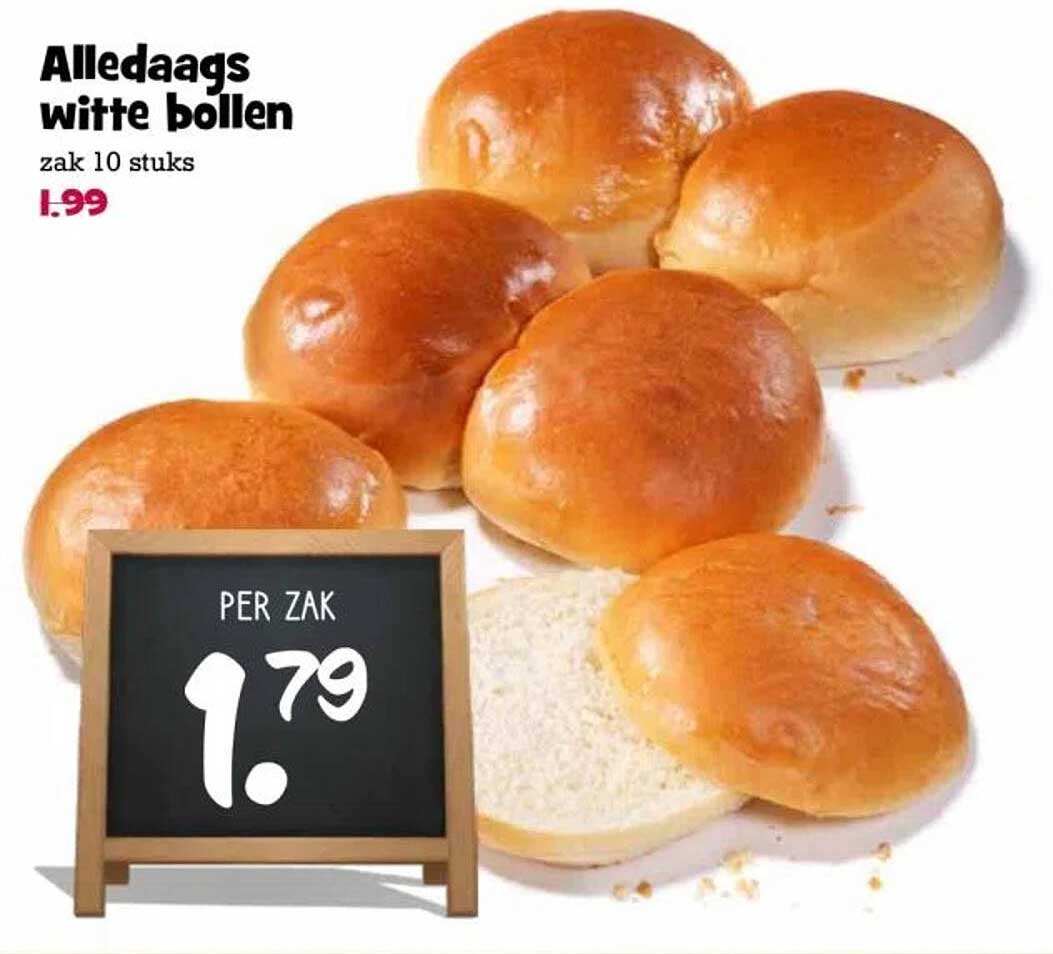Alledaags witte bollen zak 10 stuks
