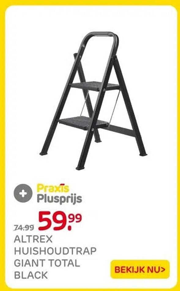 ALTREX HUISHOUDTRAP GIANT TOTAL BLACK