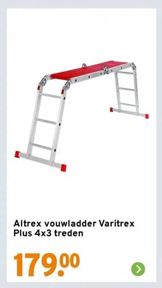 Altrex vouwladder Varitrex Plus 4x3 treden