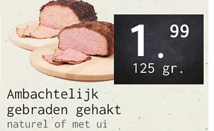 Ambachtelijk gebraden gehakt