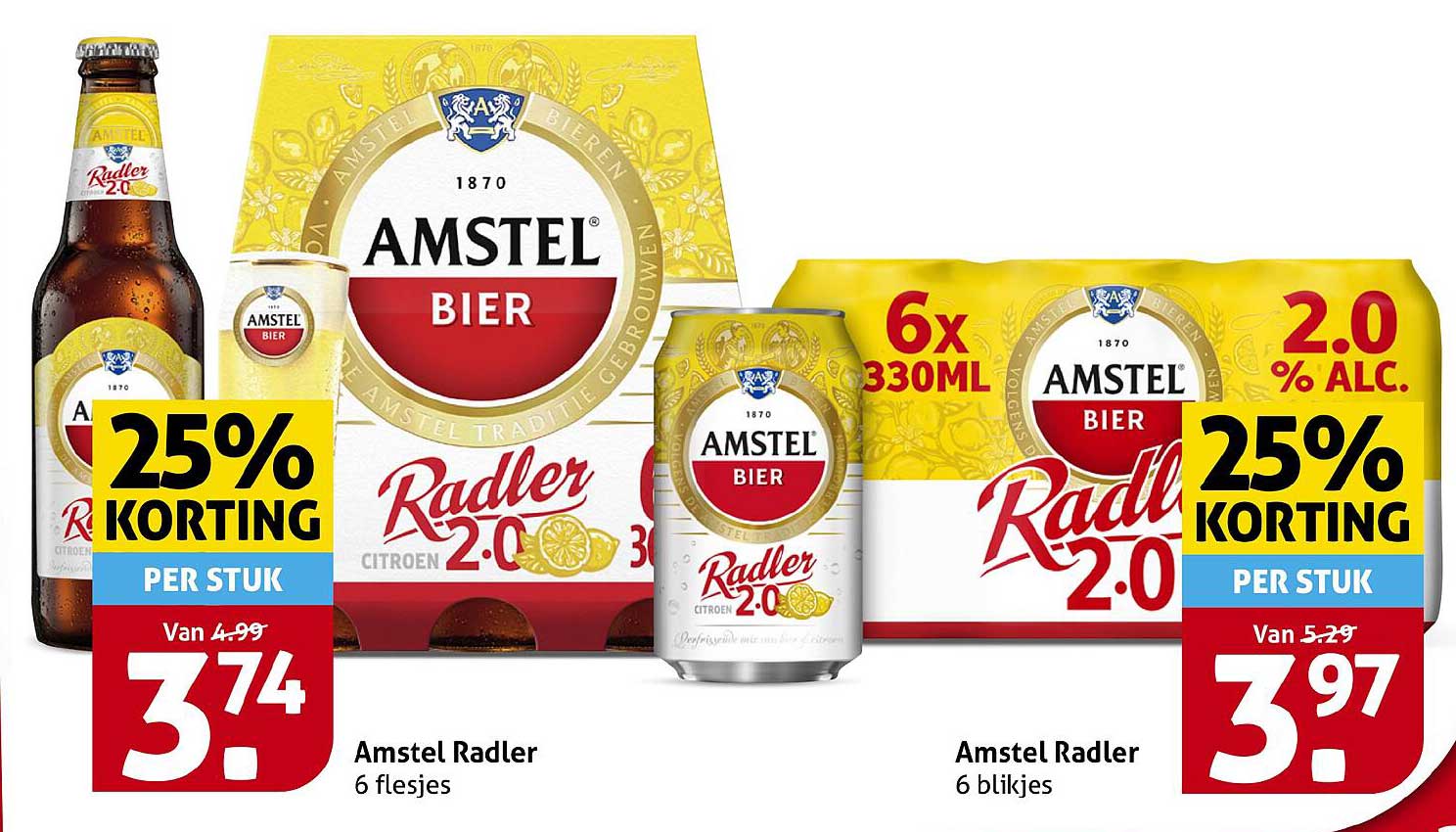 Amstel Radler 6 flesjes