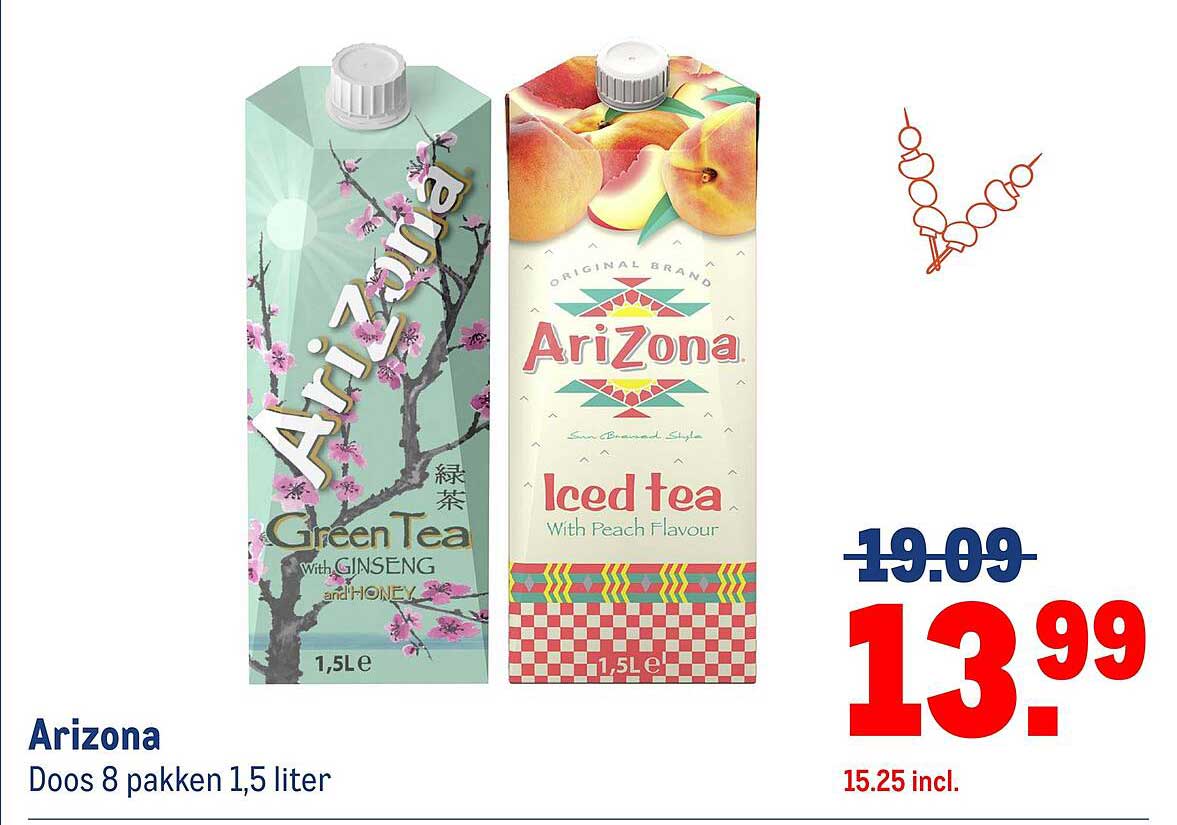 Arizona Doos 8 pakken 1,5 liter