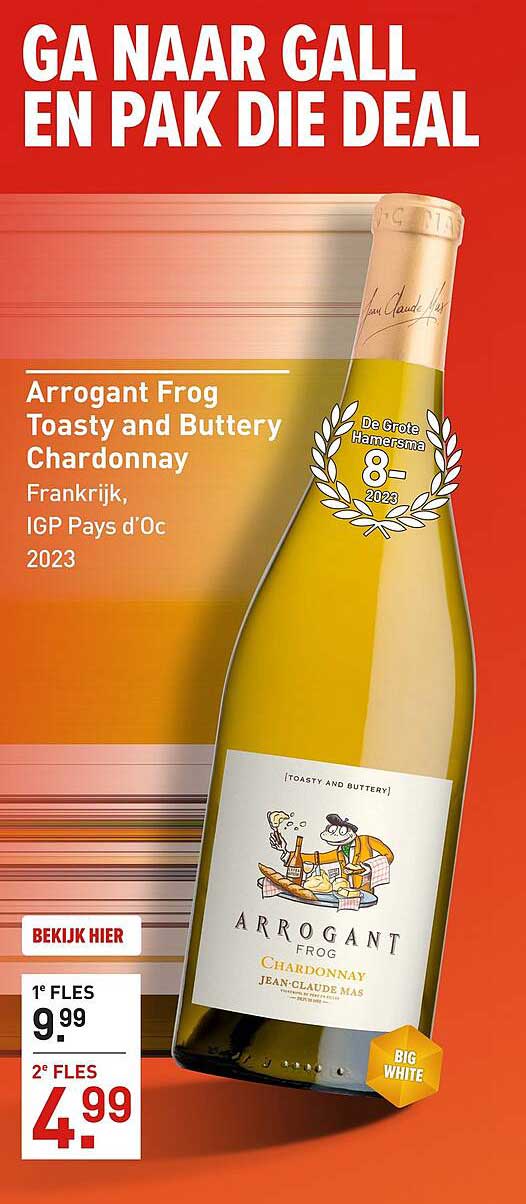 Arrogant Frog Toasty and Buttery Chardonnay