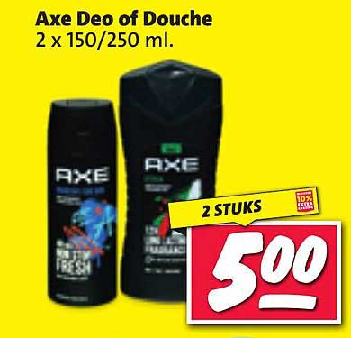 Axe Deo of Douche 2 x 150/250 ml.