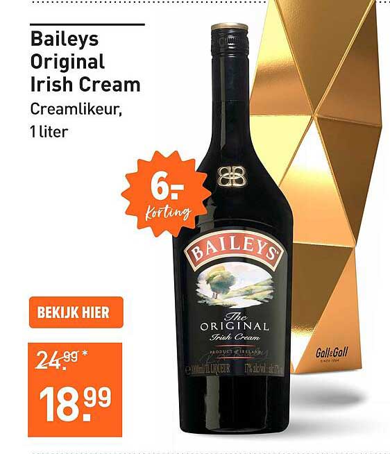 Baileys Original Irish Cream, 1 liter