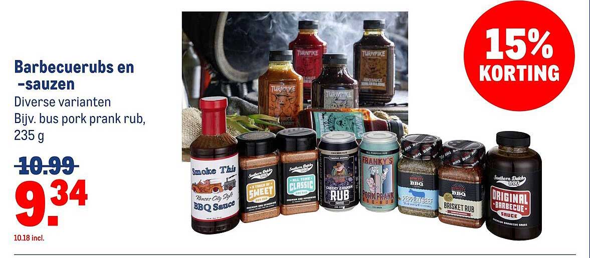Barbecuerubs en -sauzen