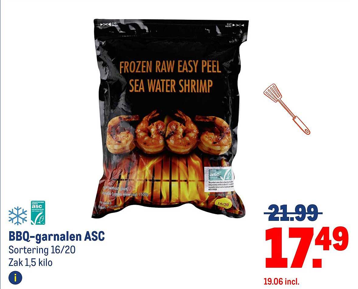 BBQ-garnalen ASC