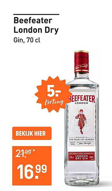 Beefeater London Dry Gin, 70 cl