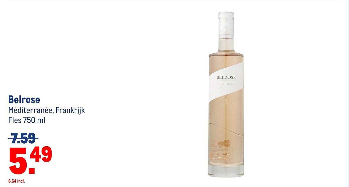 Belrose Méditerranée, Frankrijk Fles 750 ml