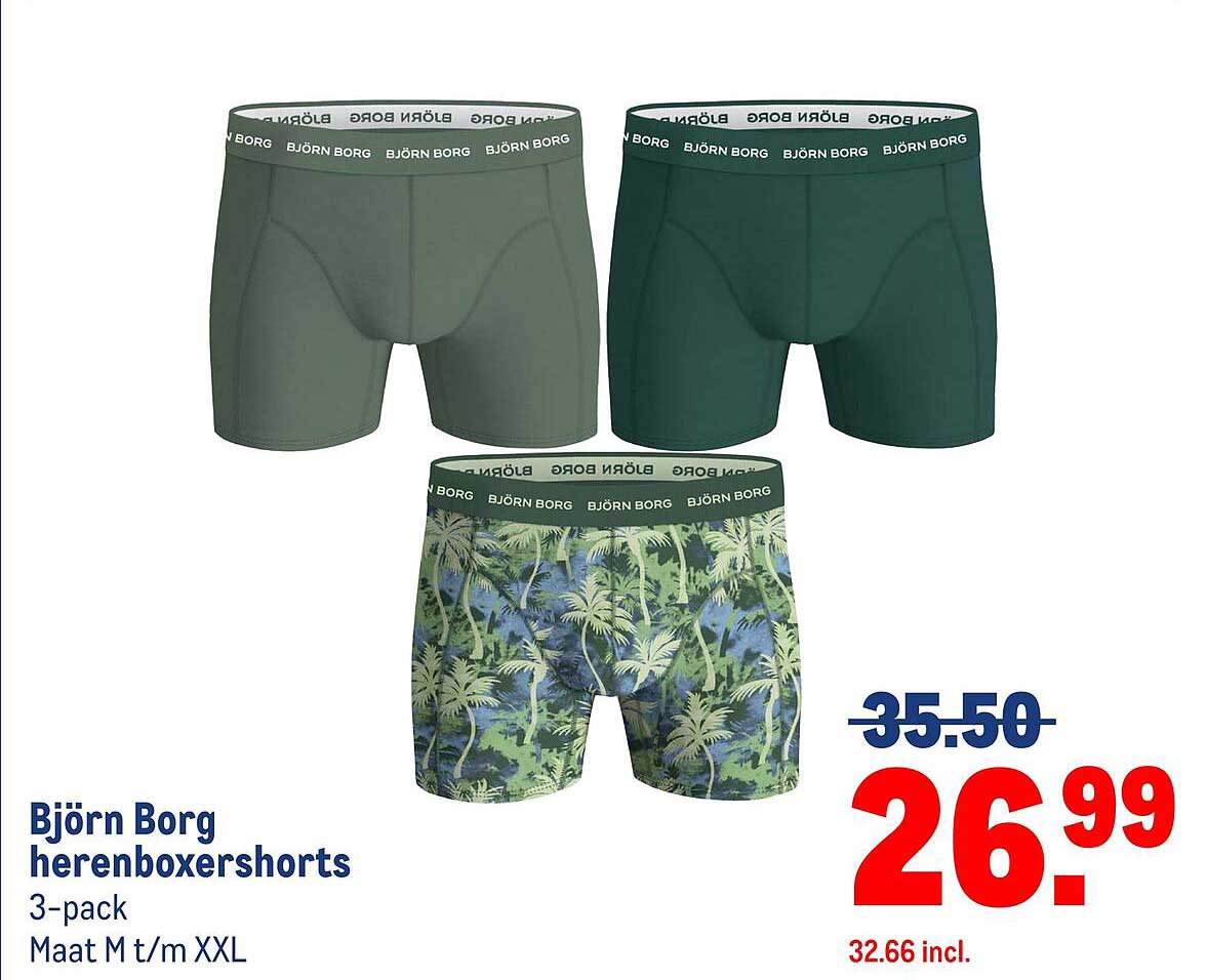 Björn Borg herenboxershorts 3-pack