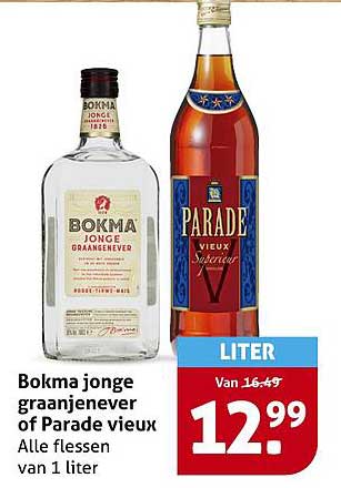 Bokma jonge graanjenever of Parade vieux