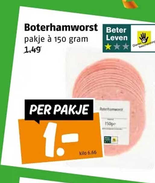 Boterhamworst pakje à 150 gram