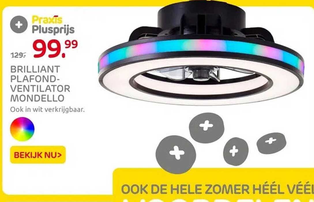 BRILLIANT PLAFOND-VENTILATOR MONDELLO