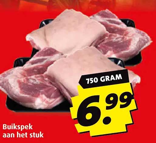 Buikspek aan het stuk