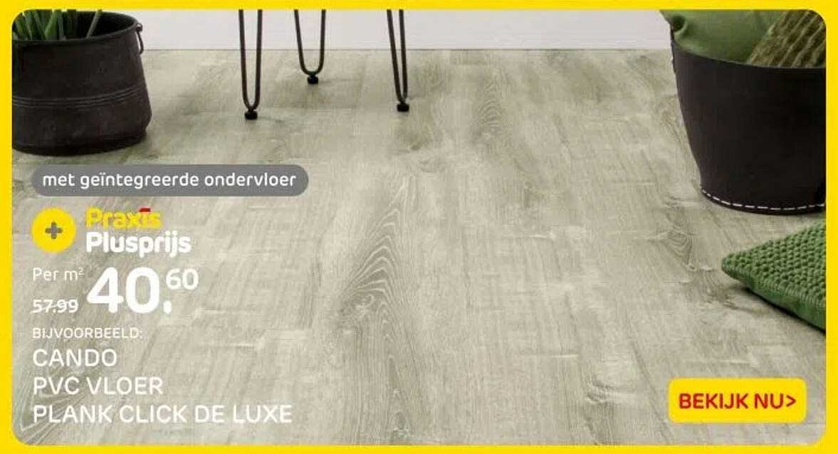 CANDO PVC VLOER PLANK CLICK DE LUXE
