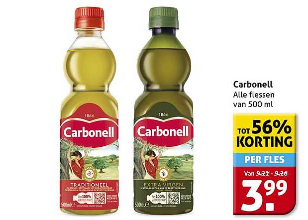 Carbonell - Alle flessen van 500 ml