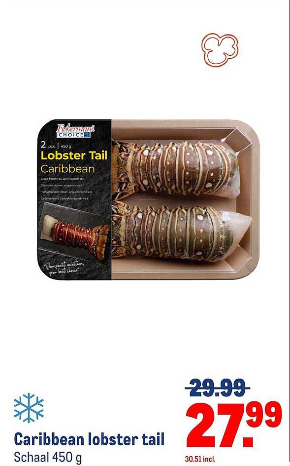 Caribbean lobster tail
