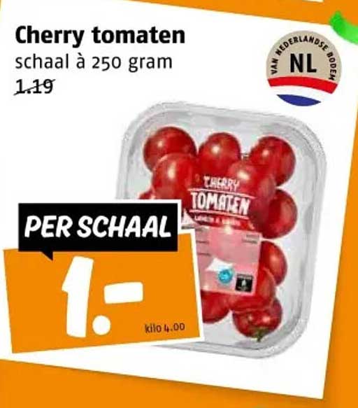 Cherry tomaten schaal à 250 gram