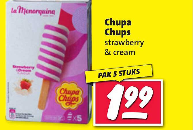 Chupa Chups strawberry & cream