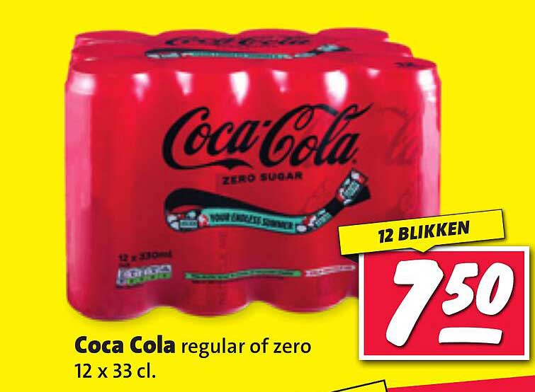 Coca Cola regular of zero 12 x 33 cl.