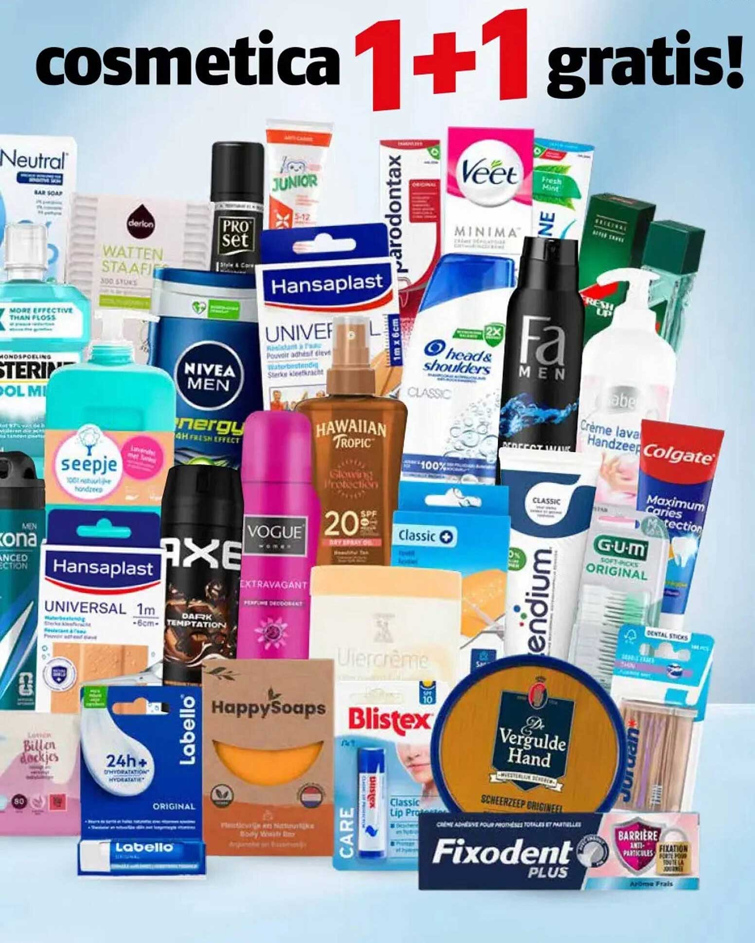 cosmetica 1+1 gratis!