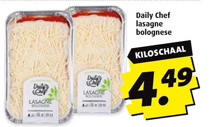 Daily Chef lasagne bolognese