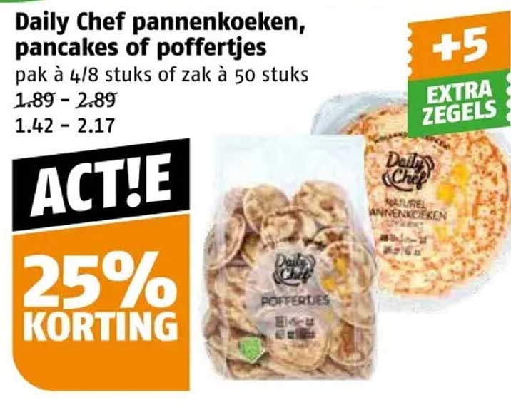 Daily Chef pannenkoeken, pancakes of poffertjes