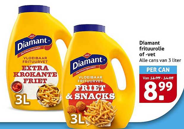 Diamant frituurolie of -vet