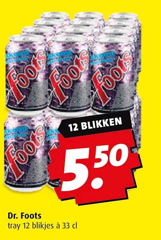 Dr. Foots tray 12 blikjes à 33 cl