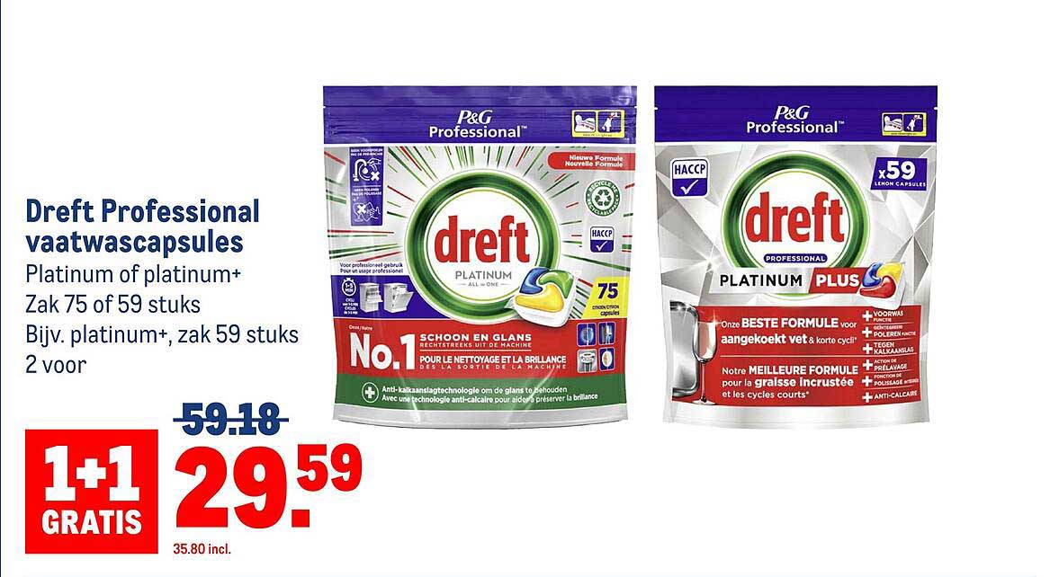 Dreft Professional vaatwascapsules