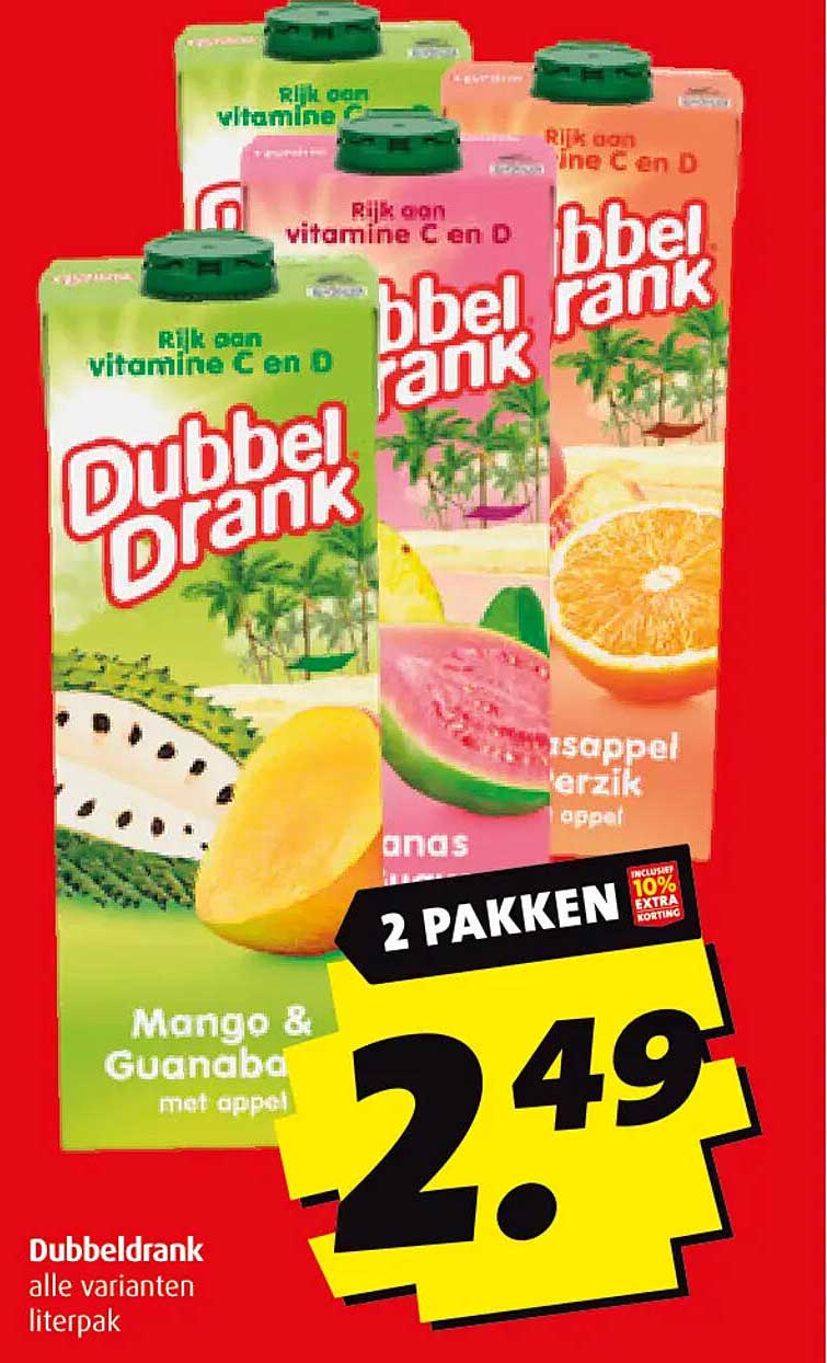 DubbelDrank alle varianten literpak