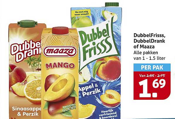 DubbelFrisss, DubbelDrank of Maaza