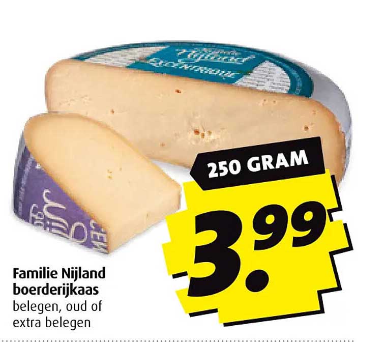 Familie Nijland boerderijkaas belegen, oud of extra belegen